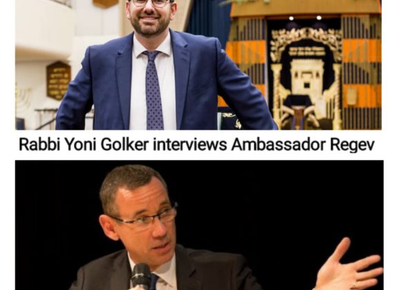 Rabbi Yoni Golker interviews Mark Regev, Ambassador of Israel the United Kingdom