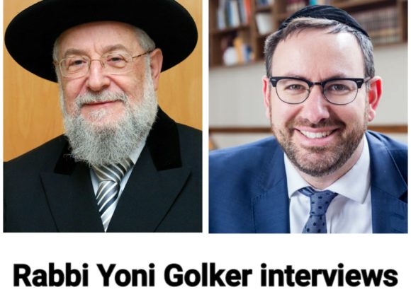Rabbi Yoni Golker interviews Chief Rabbi Yisroel Meir Lau
