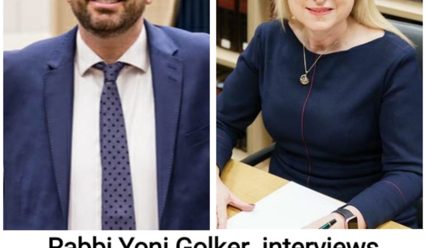Rabbi Yoni Golker interviews Marie van der Syl, The President of the Board of Deputies