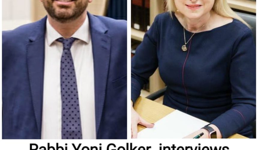 Rabbi Yoni Golker interviews Marie van der Syl, The President of the Board of Deputies Rabbi Yoni Golker interviews Marie van der Syl, The President of the Board of Deputies